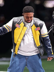 Super Bowl LIX Mustard Vanson Leather Jacket