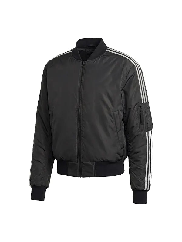 NASA-inspired Bomber Jacket Grey