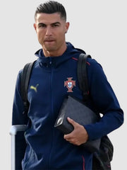 Navy Blue Cristiano Ronaldo Portugal 2025 Track Jacket Puma
