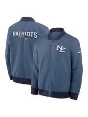 New England Patriots Nike 2025 Rivalries Sideline Bomber Jacket
