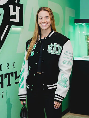 WNBA Off White x New York Liberty Varsity Jacket