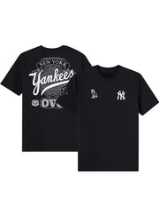 OVO New York Yankees graphic t-shirt front and back view
