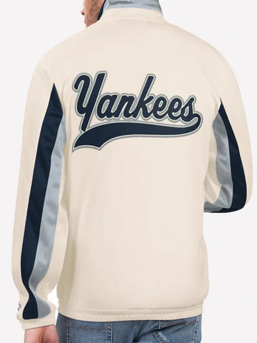New York Yankees Rebound Cooperstown Cream Starter Jacket