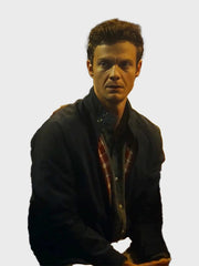 Jack Quaid Novocaine Movie 2025 Nathan Caine Black Cotton Jacket