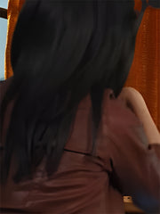 Juliette Lewis Opus 2025 Clara Armstrong Brown Leather Jacket