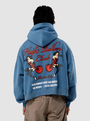 PacSun High Rollers Club Cropped Hoodie Blue grande