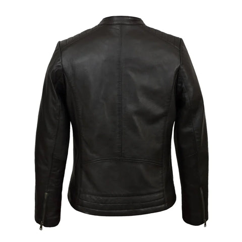 Biker Black Genuine Leather Jacket