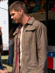 Jon Beavers Paradise 2025 Billy Pace Grey Cotton Field Jacket