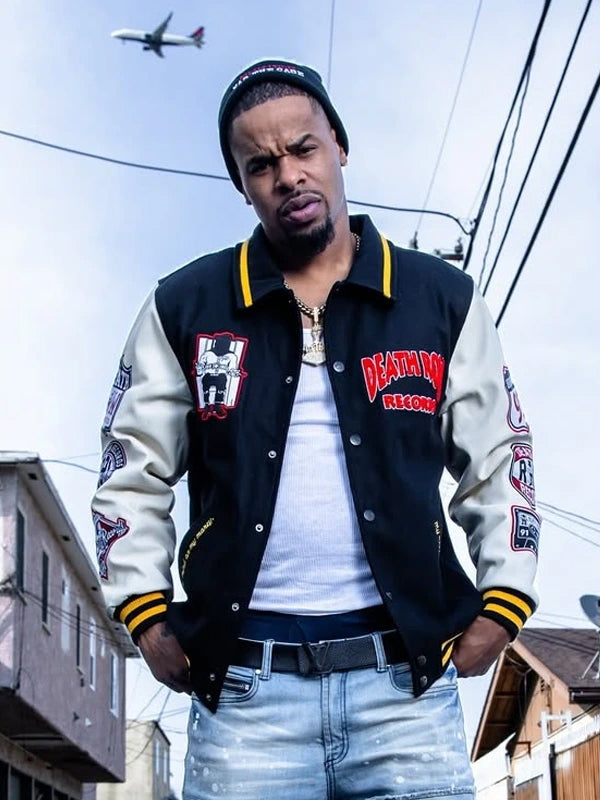 Patched Varsity Jacket Death Row Records