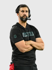 Nick Sirianni Philadelphia Eagles black hoodie front view studio cutout