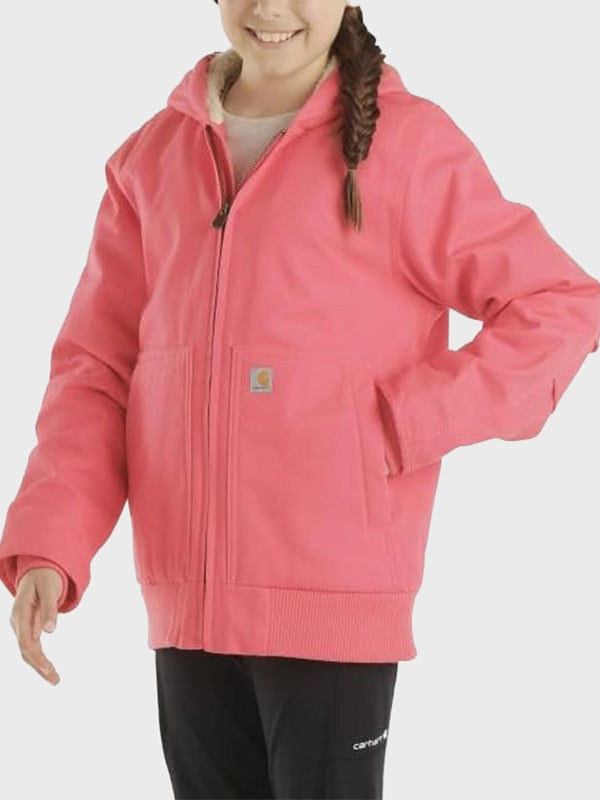 Pink Carhartt Sherpa Lined Hooded Active Jacket