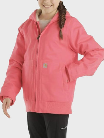 Pink Carhartt Sherpa Lined Hooded Active Jacket