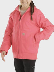 Pink Carhartt Sherpa Lined Hooded Active Jacket
