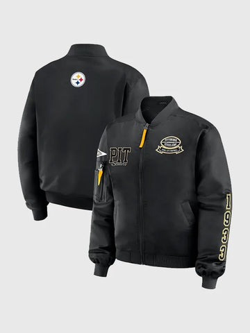 Pittsburgh Steelers Erin Andrews Bomber Jacket