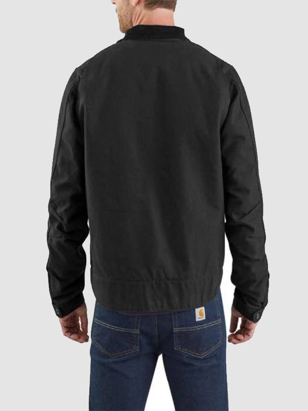 Power Book II Raising Kanan S04 Mekai Curtis Corduroy Collar Black Detroit Jacket