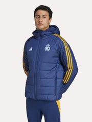 Real Madrid Adidas 24/25 Training Winter Hooded Puffer Jacket