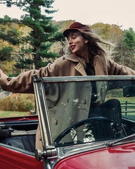 Red Taylor's Version Trench Coat