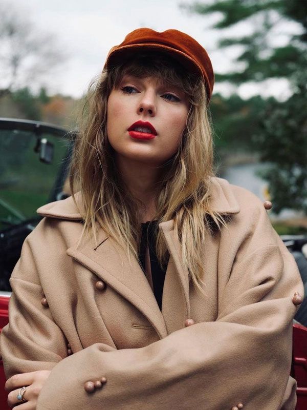 Red Taylor's Version Trench Coat