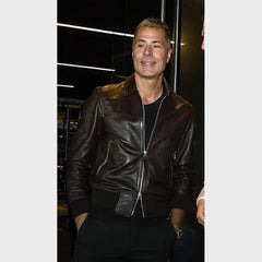 Rob Pelinka Leather Jacket Black