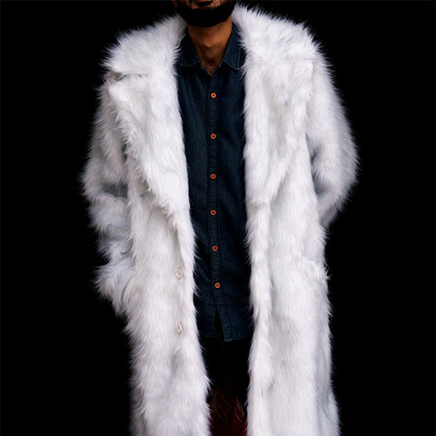 Ryan Gosling Ken White Faux Fur Coat