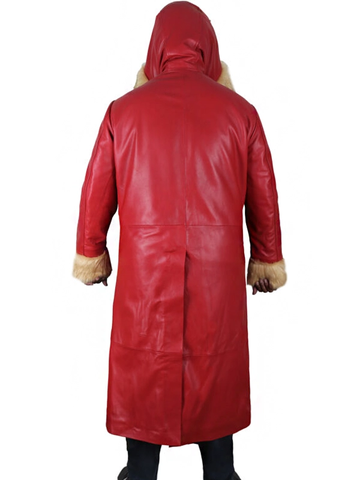 The Christmas Chronicles 2 Santa Claus Red Leather Coat