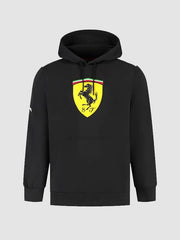 Scuderia Ferrari 2025 Shield Hoodie Black