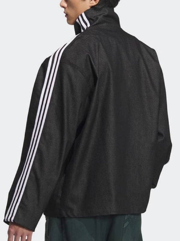 Shop Chinese New Year Black Denim Jacket For Mens and Womens 