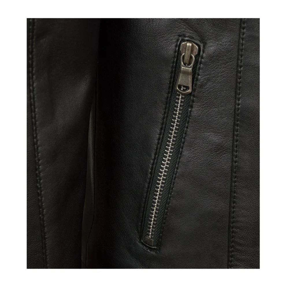 Biker Black Genuine Leather Jacket