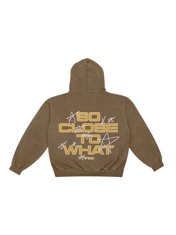 Tate Mcrae Stars Brown Hoodie