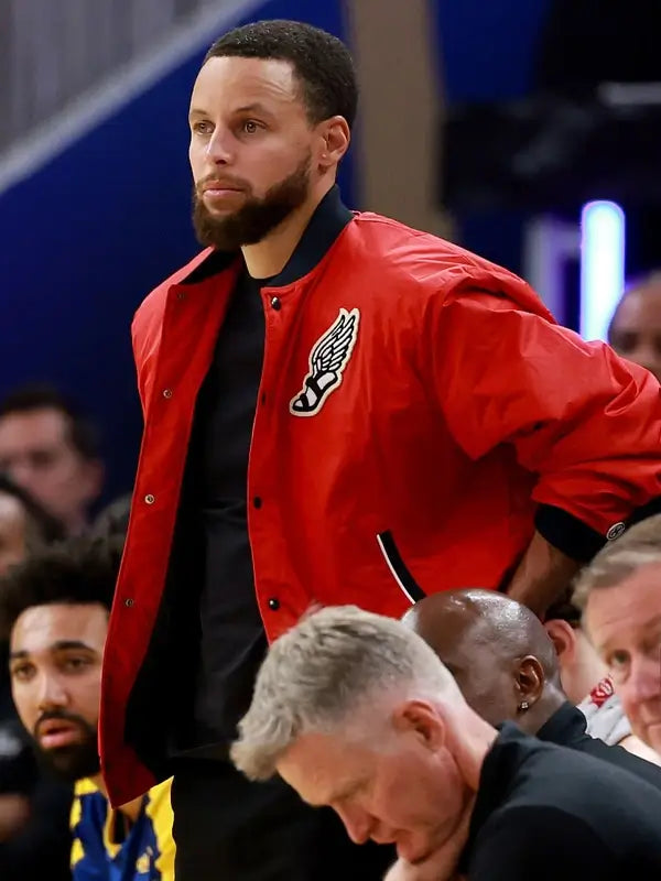 Steph Curry UA Icon Varsity Jacket Red