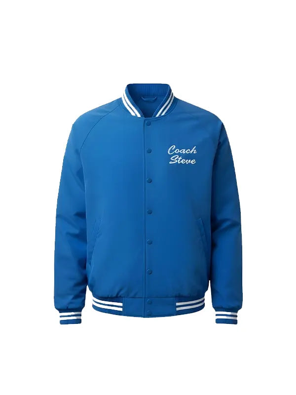 Stranger Things Steve Harrington Blue Coach Bomber Jacket
