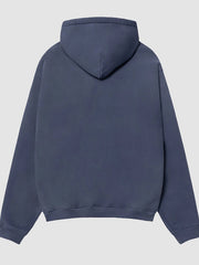 Stussy STU Aplique Blue Hoodie 