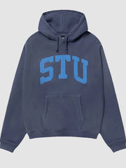 Stussy STU Aplique Hoodie Blue 