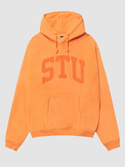 Stussy STU Aplique Orange Hoodie 
