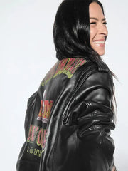 Super Bowl LIX Tabitha Oversized Moto Jacket