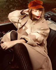 Red Taylor's Version Trench Coat