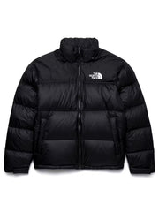1996 Retro Nuptse inspired black puffer jacket front view
