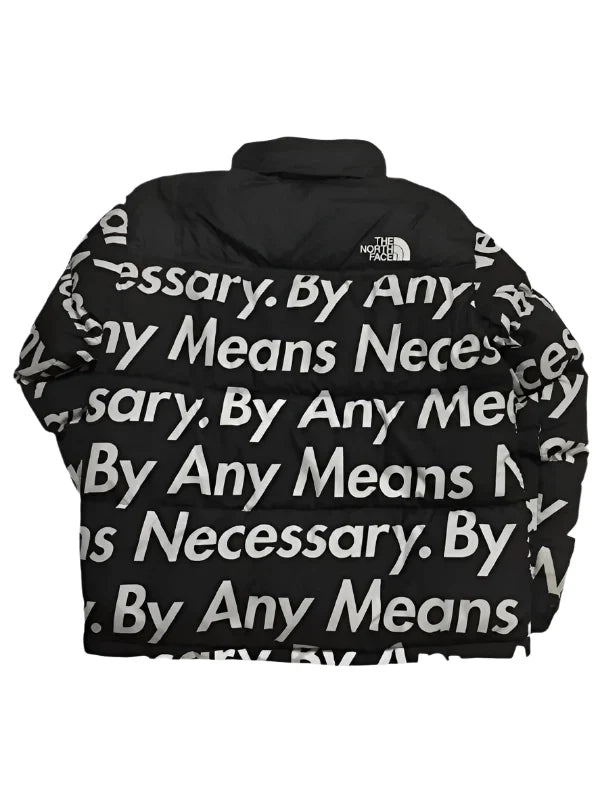 The North Face Supreme By Any Means Necessary Nuptse Black Jacket