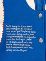 Tier Franklin Armstrong Blue Varsity Bomber Jacket