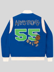 Tier Franklin Armstrong Blue Varsity Jacket