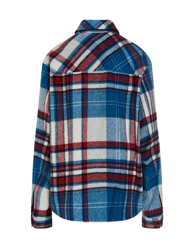 Travis Kelce Half-Zip Plaid Shirt Jacket