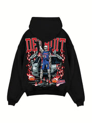 Unisex Sana Detroit THREESELY Black Hoodie 