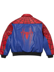 Supreme Spider man Leather Jacket