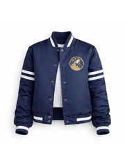 Women Minnesota Timberwolves Pink Full-Snap Varsity Jacket