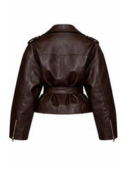 Women’s Oversized Leather Jacket