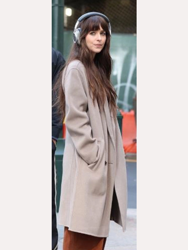 Womens Grey Dakota Johnson Coat