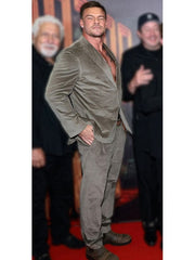 Alan Ritchson Motor City 2026 Olive Suit