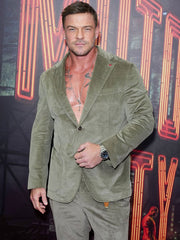 Alan Ritchson Motor City 2026 Olive Suit