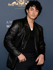 Anthony Ippolito black leather blazer