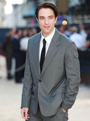 Robert Pattinson The Odyssey 2026 Gray Suit